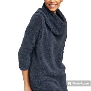 LL Bean Cowl Neck Sherpa Tunic | Size XXS